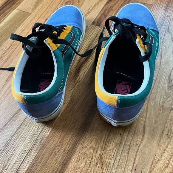 Vans Sneakers in Blue, Green, and Yellow - Picture 4 of 7